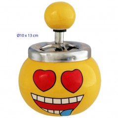Cenicero automático Smiley corazones
