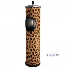 GRAN CENICERO Y PAPELERA LEOPARDO 55X15 CM CON PULSADOR