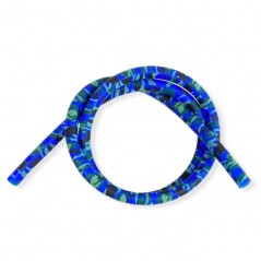 MANGUERA CACHIMBA CAMUFLAJE AZUL 1.5 METROS SILICONA SOFT