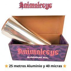 PAPEL DE ALUMINIO DE 25 METROS ANIMALESYS 40 MICRAS