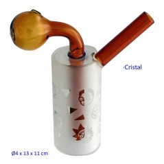 13 cm. Bong de cristal