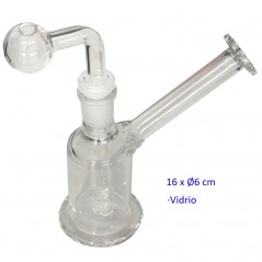 16 cm. Bong de cristal