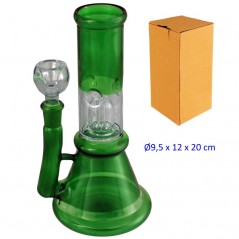 20 cm. Bong de cristal verde
