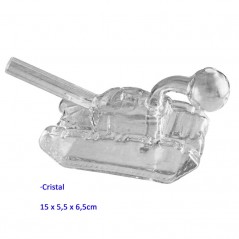 15 cm. Bong de cristal