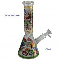25 cm Bong de cristal