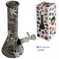 21 cm Bong de cristal «Hoja»