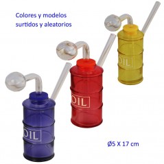 17 cm Bong de cristal colores surtidos aleatorios