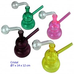 14 cm Bong de cristal colores surtidos aleatorios