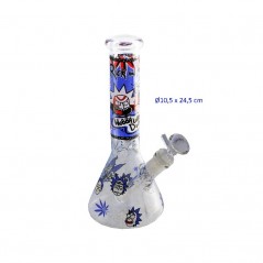 24,5 cm. Bong de cristal «Rick &Morty»
