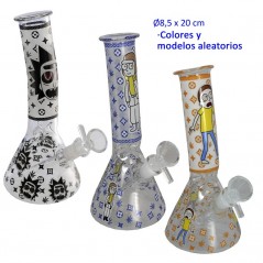 20 cm. Bong de cristal «Morty» modelos aleatorios