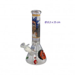 25 cm. Bong de cristal «Rick & Morty»
