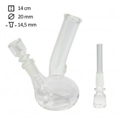 14 cm Bong transparente