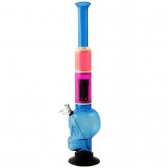 48 cm. Bong acrílico «Calavera» azul