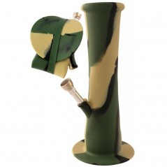 22 cm. Bong plegable «Camufllaje» en silicona sanitaria
