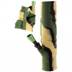 20 cm. Bong plegable «Camuflaje» en silicona sanitaria