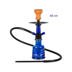40 cm. Shisha «MASCAT» azul de cristal