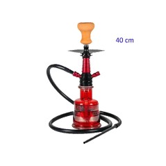 40 cm. Shisha «MASCAT» roja de cristal