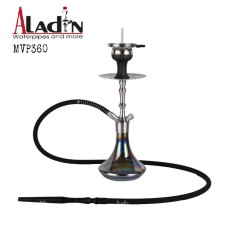 36 cm shisha ALADIN MVP360 de acero inox. y base rainbow