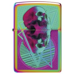 Encendedor Zippo 151 Skull Mirrored