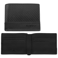 Cartera Zippo Carbon