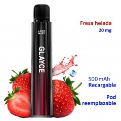 Strawberry Ice 20 mg. Lost Mary GLAYCE Kit recargable