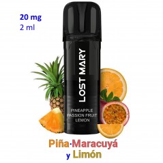 Pod Pineapple Passion Fruit Lemon 20mg. Lost Mary TAPPO PRO