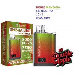 Double Apple 0 mg. BALMY POWER CRYSTAL Vaper desechable
