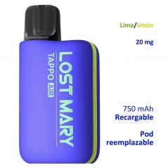 Kit Lemon lime 20 mg. Lost Mary TAPPO recargable