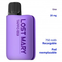 Kit Grape 20 mg. Lost Mary TAPPO recargable