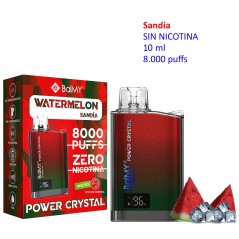 Watermelon 0 mg. BALMY POWER CRYSTAL Vaper desechable
