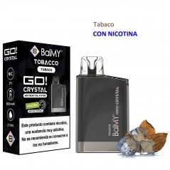 Tobacco 20 mg. BALMY GO CRYSTAL Vaper desechable