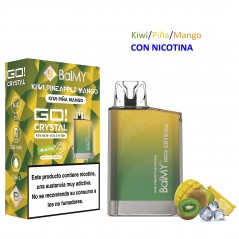 Kiwi-Pine-Mango 20 mg. BALMY GO CRYSTAL Vaper desechable