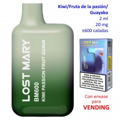 Kiwi Passion fruit Guava 20 mg. Elfbar Lost Mary 600 VENDING Vaper...
