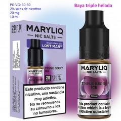 20 mg. Triple Berry Ice MARYLIQ Sales de nicotina