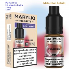 20 mg. Peach Ice MARYLIQ Sales de nicotina