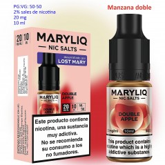 20 mg. Double Apple MARYLIQ Sales de nicotina