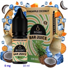 10ml 0 mg. Pineapple Coconut Ice Sales de nicotina Bar Juice by Bombo