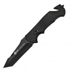 6,5  cm.  Navaja  táctica  K25  con  mango  aluminio  negro