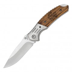 6,5  cm.  Navaja  Albainox  JABALI  con  mango  de  madera
