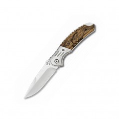 8,5  cm.  hoja  Navaja  Albainox  caza  Pez  madera  c/bloqueo