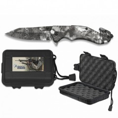 8,5  cm  hoja  Navaja  ALBAINOX  Phyton  Camo  c/caja  ABS