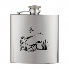 6  oz.  Licorera  metálica  Albainox  cazador