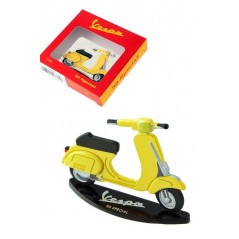 Miniatura  decorativa  bidimensional  Vespa  amarillo  metal
