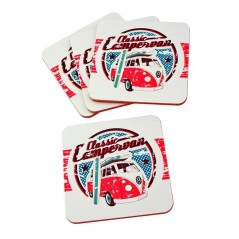 Set  4  posavasos  licencia  VOLKSWAGEN