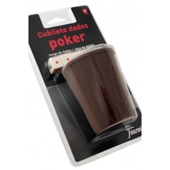 Fournier  Blister  con  cubilete  y  dados  de  póker