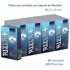 Rizla  Polar  Blast  Pack  con  20  cajas  de  120  filtros  pre-cortados  con...
