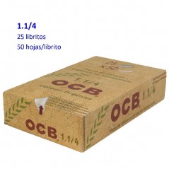 OCB  1.1/4  Orgánico  expositor  con  25  libritos  de  papel  de  liar