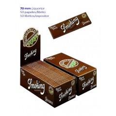 Smoking  Papel  liar  Liquorice  nº  8  Expositor  con  50  libritos  de  50  hojas