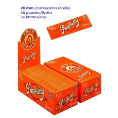 Expositor  con  50  libritos  de  papel  nº  8  Smoking  Naranja