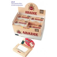 Expositor  con  20  libritos  de  papel  de  liar  Abadie  500  Smoking